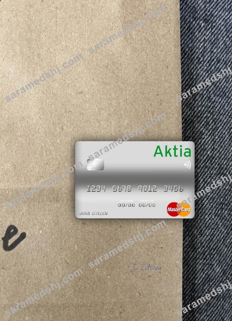 Finland Aktia Savings Bank mastercard photolook front